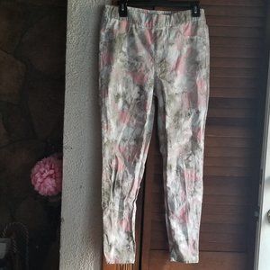 Bethany Mota size L floral jeans